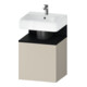 Duravit Meuble sous lavabo Qatego 49x42x64,5 cm, 1 tiroir, taupe mat-1