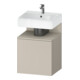 Duravit Meuble sous lavabo Qatego 49x42x64,5 cm, 1 tiroir, taupe mat-1