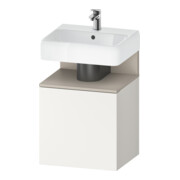 Duravit Meuble sous lavabo Qatego 49x42x64,5 cm, 1 tiroir, taupe mat/blanc mat-1