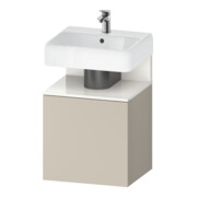 Duravit Meuble sous lavabo Qatego 49x42x64,5 cm, 1 tiroir, taupe mat/Hgl-1