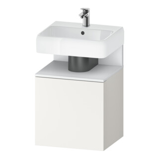 Duravit Meuble sous-lavabo Qatego 49x42x64,5 cm, 1 tiroir, tiroir droit, blanc mat/blanc mat