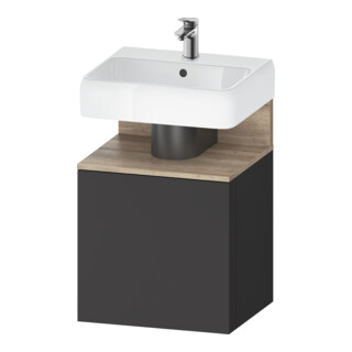Duravit Meuble sous-lavabo Qatego 49x42x64,5 cm, 1 tiroir, tiroir droit, Ei Marmo/Gra ma