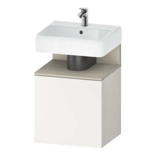 Duravit Meuble sous-lavabo Qatego 49x42x64,5 cm, 1 tiroir, tiroir droit, mat/blanc mat