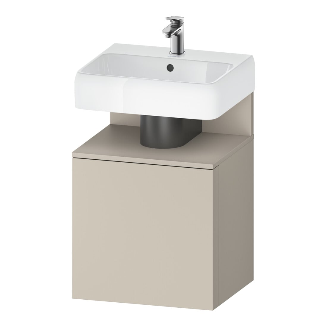 Duravit Meuble sous-lavabo Qatego 49x42x64,5 cm, 1 tiroir, tiroir droit, Tau mat