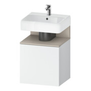 Duravit Meuble sous lavabo Qatego 49x42x64,5 cm, 1 tiroir, tiroir droit, Tau mat/we ma-1