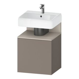 Duravit Meuble sous-lavabo Qatego 49x42x64,5 cm, 1 tiroir, tiroir droit, Taupe m/bas ma