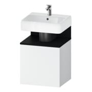 Duravit Meuble sous lavabo Qatego 49x42x64,5 cm, 1 tiroir, tiroir gauche, blanc œuf/blanc mat