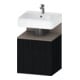 Duravit Meuble sous-lavabo Qatego 49x42x64,5 cm, 1 tiroir, tiroir gauche, chêne noir-1