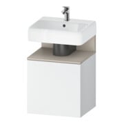 Duravit Meuble sous-lavabo Qatego 49x42x64,5 cm, 1 tiroir, tiroir gauche, taupe mat/we ma-1