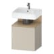 Duravit Meuble sous lavabo Qatego 49x42x64,5cm, 1 tiroir, taupe mat-1