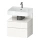 Duravit Meuble sous-lavabo Qatego 59x47x59 cm, blanc, 1 porte, avec niche-1