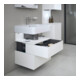 Duravit Meuble sous-lavabo Qatego 59x47x59 cm, blanc, 1 porte, avec niche-2