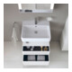 Duravit Meuble sous-lavabo Qatego 59x47x59 cm, blanc, 1 porte, avec niche-4