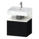 Duravit Meuble sous lavabo Qatego 59x47x59 cm, blanc, 1 porte, avec niche-1