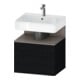 Duravit Meuble sous lavabo Qatego 59x47x59 cm, blanc mat, 1 porte, 1 tiroir-1