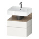 Duravit Meuble sous lavabo Qatego 59x47x59 cm, blanc mat, 1 porte, 1 tiroir-1