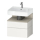 Duravit Meuble sous lavabo Qatego 59x47x59 cm, blanc mat, 1 porte, 1 tiroir-1