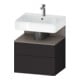 Duravit Meuble sous-lavabo Qatego 59x47x59 cm, blanc mat, 1 porte, avec poignée-1