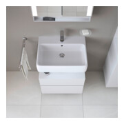 Duravit Meuble sous lavabo Qatego 59x47x59 cm, blanc mat, 1 porte, sans niche-2