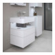 Duravit Meuble sous lavabo Qatego 59x47x59 cm, blanc mat, 1 porte, sans niche