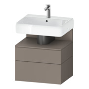 Duravit Meuble sous lavabo Qatego 59x47x59 cm, blanc mat, 1 tiroir, avec niche