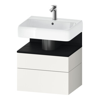 Duravit Meuble sous-lavabo Qatego 59x47x59 cm, E ch/bl m, 1 porte, 1 tiroir