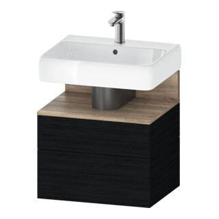 Duravit Meuble sous lavabo Qatego 59x47x59 cm, E Ma/E s, 1 porte, 1 tiroir