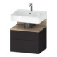 Duravit Meuble sous-lavabo Qatego 59x47x59 cm, E Ma/Gris m, 1 tiroir, avec B-1