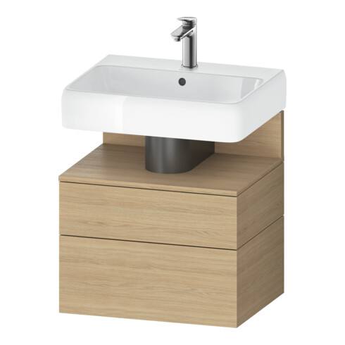 Duravit Meuble sous-lavabo Qatego 59x47x59 cm, E N, 1 porte, avec niche