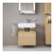 Duravit Meuble sous-lavabo Qatego 59x47x59 cm, E N, 1 porte, avec niche-2