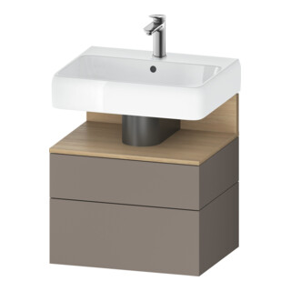 Duravit Meuble sous lavabo Qatego 59x47x59 cm, E na/b m, 1 porte, 1 tiroir