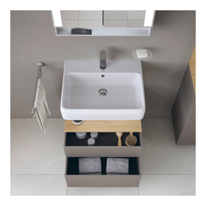 Duravit Meuble sous-lavabo Qatego 59x47x59 cm, E na/b m, 1 porte, m Nischenb