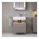 Duravit Meuble sous-lavabo Qatego 59x47x59 cm, E na/b m, 1 porte, m Nischenb