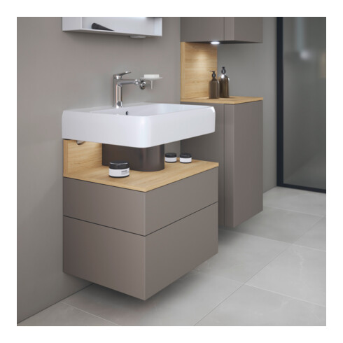 Duravit Meuble sous-lavabo Qatego 59x47x59 cm, E na/b m, 1 porte, m Nischenb