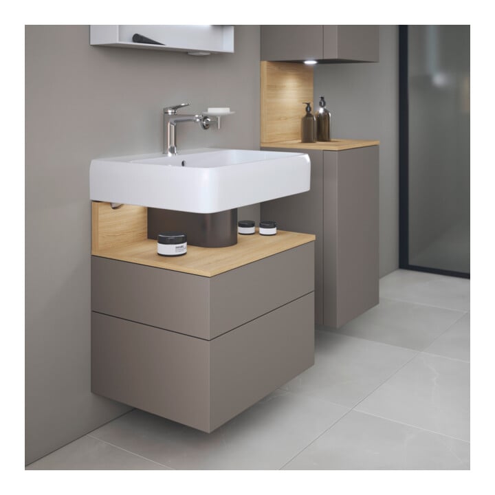Duravit Meuble sous-lavabo Qatego 59x47x59 cm, E na/b m, 1 porte, m Nischenb
