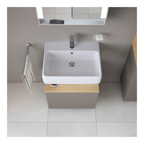 Duravit Meuble sous-lavabo Qatego 59x47x59 cm, E na/b m, 1 porte, m Nischenb