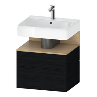 Duravit Meuble sous-lavabo Qatego 59x47x59 cm, E Na/E s, 1 porte, avec niche