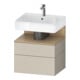 Duravit Meuble sous-lavabo Qatego 59x47x59 cm, E na/tau m, 1 porte, 1 tiroir-1