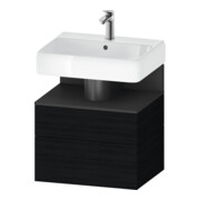 Duravit Meuble sous-lavabo Qatego 59x47x59 cm, gris, 1 porte, avec poignée
