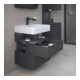 Duravit Meuble sous lavabo Qatego 59x47x59 cm, gris, 1 porte, pour niche-2