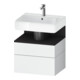Duravit Meuble sous-lavabo Qatego 59x47x59 cm, gris m/blanc m, 1 porte, 1 tiroir-1