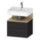 Duravit Meuble sous-lavabo Qatego 59x47x59 cm, gris mat, 1 porte, 1 tiroir-1