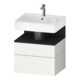 Duravit Meuble sous lavabo Qatego 59x47x59 cm, gris mat/blanc mat, 1 porte, 1 tiroir-1