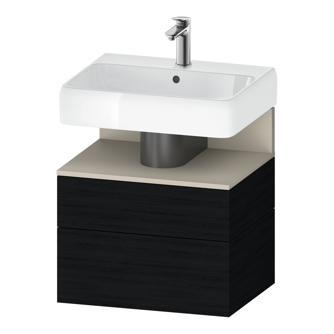 Duravit Meuble sous-lavabo Qatego 59x47x59 cm, T avec E s, 1 porte, avec niches