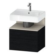 Duravit Meuble sous-lavabo Qatego 59x47x59 cm, T avec Éclairage, 1 porte, 1 tiroir-1