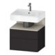 Duravit Meuble sous lavabo Qatego 59x47x59 cm, T avec porte, 1 tiroir-1