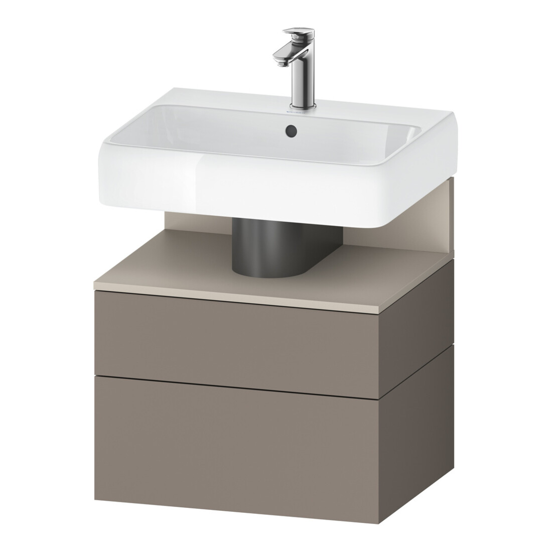 Duravit Meuble sous lavabo Qatego 59x47x59 cm, T m/ba m, 1 porte, 1 tiroir