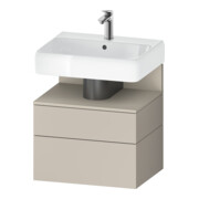 Duravit Meuble sous-lavabo Qatego 59x47x59 cm, T m/ta m, 1 porte, avec niche