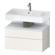 Duravit Meuble sous-lavabo Qatego 79x47x59 cm, blanc mat, 1 porte, 1 tiroir-1