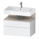 Duravit Meuble sous-lavabo Qatego 79x47x59 cm, blanc mat, 1 porte, 1 tiroir-1